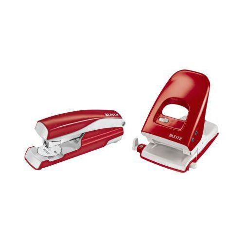 LEITZ® Bürolocher 5138 + Heftgerät 5522 SET, rot