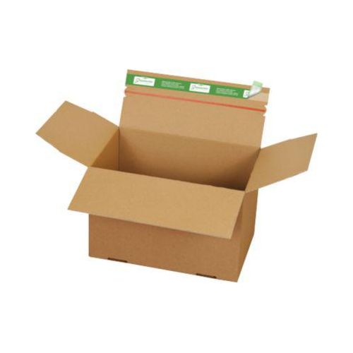Versandkartons Grünmarie®, 300 x 200 x 200 mm, palettenoptimiert, Automatikboden, bis 20 kg, 100 % recycelbar, FSC®-Wellpappe, braun, 25 Stück