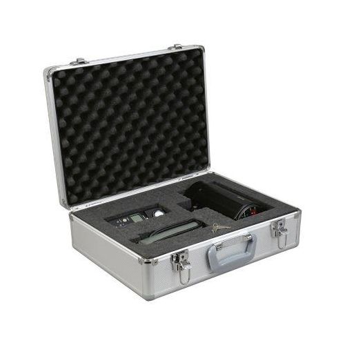 Koffer Alumaxx Stratos I, multifunktional, herausnehmbare Schaumstoff-Einlage, Schultertrageriemen, Tragegriff, abschließbar, Aluminium, silber