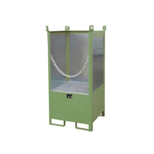 Bauer Fass-Stapelpalette, Auffangvolumen 210 L, grün