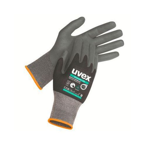 Arbeitshandschuhe uvex phynomic XG, EN 388 4 1 2 1 X, Polyamid/Elastan, schwarz, Größe 11, 10 Paar