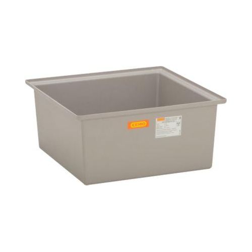 GFK-Auffangwanne 220/1 CEMO, 210 l Auffangvolumen, B 850 x T x 850 x H 390 mm, ohne Gitterrost
