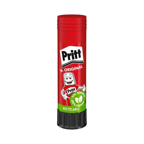 Klebestift PRITT, Multipack 5 x 43 g, anwendbar bei Papier/Pappe/Fotos, umweltschonend, auswaschbar bei 20° C, farblos