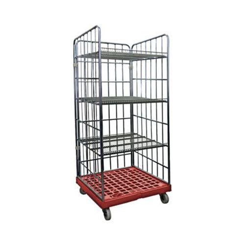 Rollregal, H 1800 x B 815 x T 724 mm, rot RAL 3000