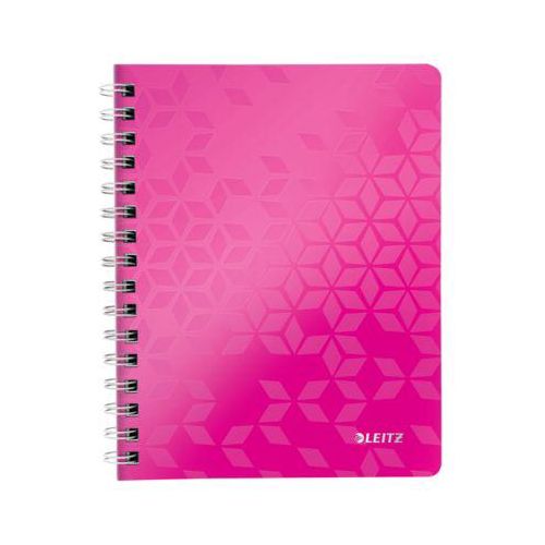 LEITZ Notizbuch WOW 4641, DIN A5, kariert, pink