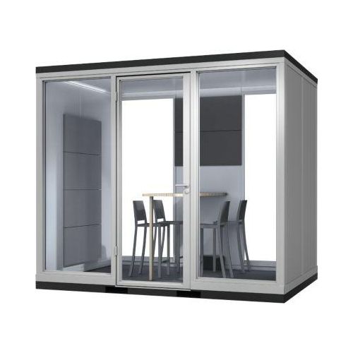 TRENDLINE CoWoCube 3 "Der Teamplayer", B 3205 mm x L 2199 mm x H 2830 mm, Schallschutzpaket, 1x Steckdose