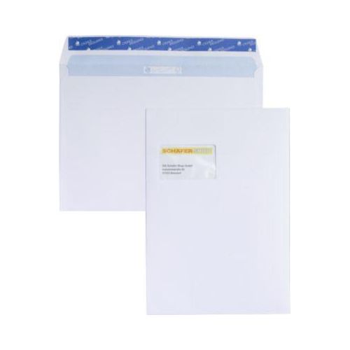 Versandtaschen, DIN C4, mit Fenster, 250 Stück