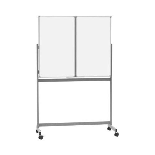Mobile Whiteboard-Klapptafel MAULstandard, weiß kunststoffbeschichtet, magnethaftend, 2 Flügel, B 1200 x H 1000 mm