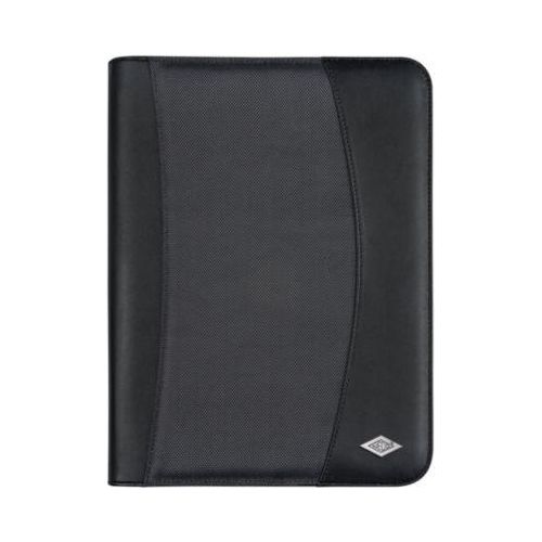 Tagungsmappe Elegance, DIN A4 Format, aus Kunstleder und Nylon, mit Schlaufe und Reißverschluss