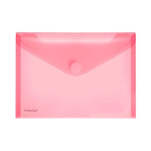 FolderSys Dokumententasche, DIN A5 quer, Klettverschluss, PP, rot