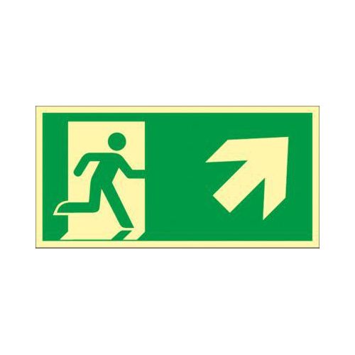 Schild Treppe aufwärts, rechtsweisend
