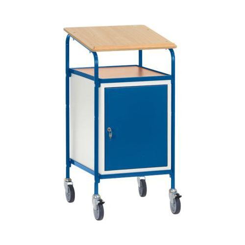Rollpult mit Schrank, L 605 x B 695 x H 1195 mm