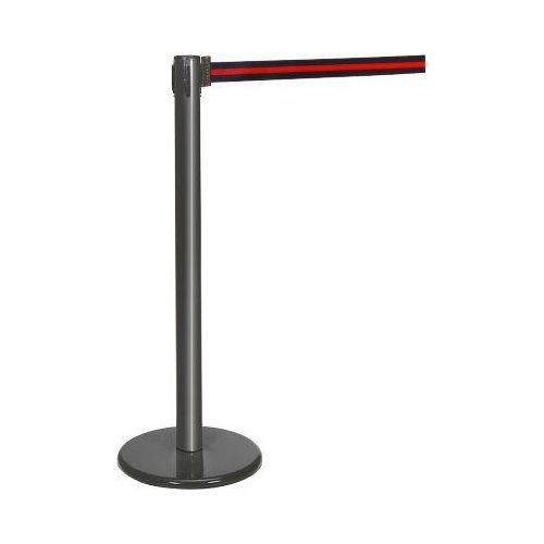 Gurtpfosten anthrazit, Gurt schwarz/rot