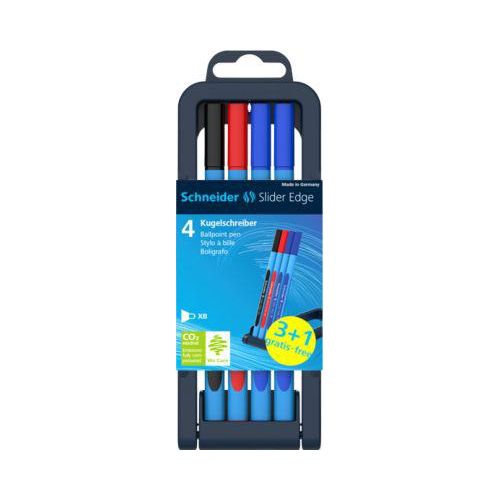 Mix-Set Kugelschreiber Slider Edge XB, 4er-Box