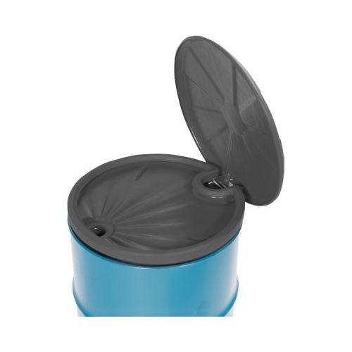 Fasstrichter, Polyethylen, blau, Ø 605 x H 145 mm, Füllvolumen 5 l, mit Deckel