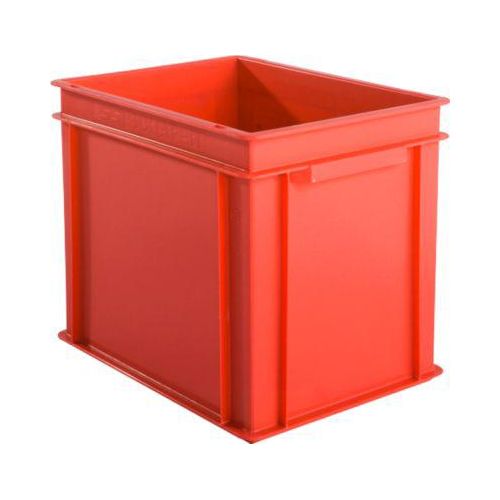 Euro Box Serie EF 4320, aus PP, Inhalt 29,5 L, geschlossene Wände, Unterfassgriff, rot