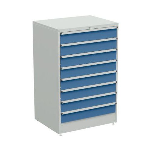 Schubladenschrank, 8 Schubladen, B 910 x T 715 x H 1400 mm