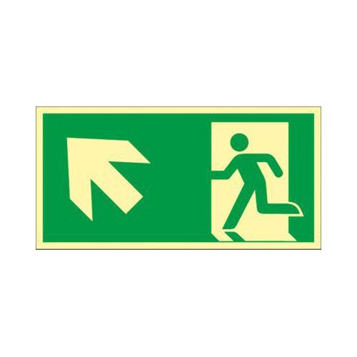 Schild Treppe aufwärts, linksweisend
