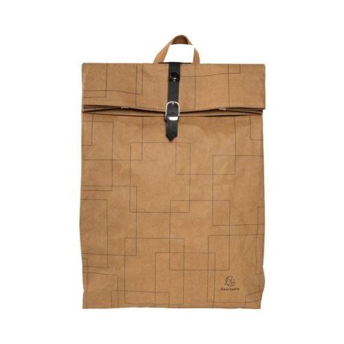 Rucksack Exacompta Eterneco, in Lederoptik, für Laptops bis 14