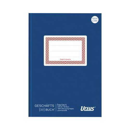Ursus® Ö-Geschäftsbuch, A5, 96 Bl. 5mm kariert