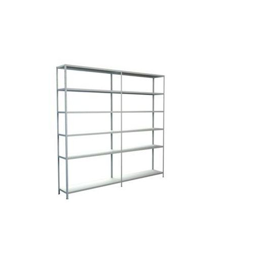 Steckregal, H 2300 x B 2400 x T 350 mm, weiß