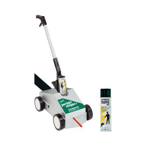 Bodenmarkierer + Markierungsfarbe, schwarz (RAL 9017)