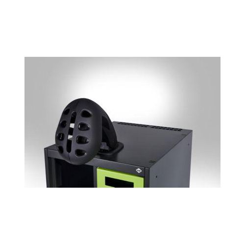 Feuerwehrspind C+P Evolo EXPERT, 2 Abteile, mit Sockel, B 600 x T 500 x H 1950 mm, RAL 3000 Feuerrot/RAL 7016 Anthrazitgrau Image