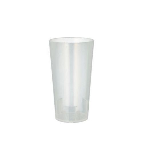Trinkbecher Papstar, Mehrweg, 0,3 l, Ø 70 mm, mit Füllstrich & Stapelkante, unzerbrechlich, spülmaschinengeeignet, r, PP, transluzent, 10 Stück