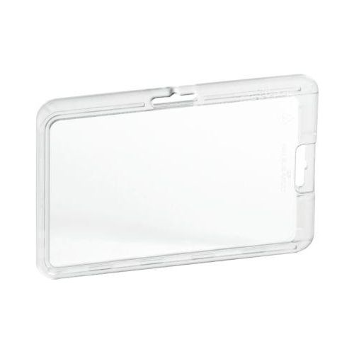 Ausweishalter Durable PERMANENT, f&uuml;r 1 Karte im Hoch-/Querformat, Sicherheitsmechanismus, mit Befestigungslaschen, Polycarbonat, transparent, 10 St&uuml;ck