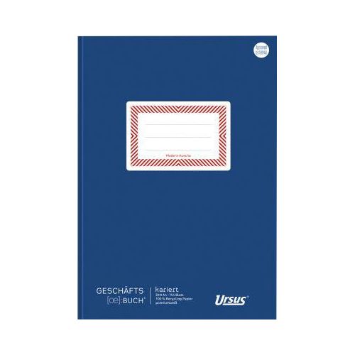 Ursus® Ö-Geschäftsbuch, A4, 144 Bl. 5mm kariert