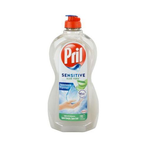 Handspülmittel Pril Sensitive Aloe Vera, hohe Fettlösekraft, besonders hautfreundlich, 450 ml in Recyclingflasche