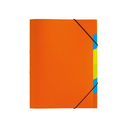 PAGNA Dokumentenmappe Funky School, Gummizugverschluss, 5-teilig, PP, orange