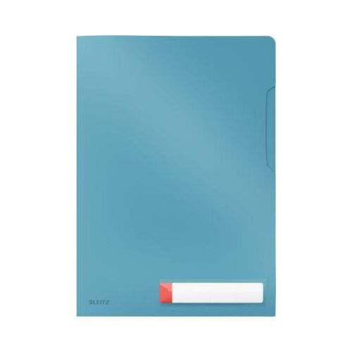 Leitz® Sichthülle Cosy Privacy, blickdicht, DIN A4, bis zu 40 Blatt, Beschriftungsschild, 3 Stück, blau