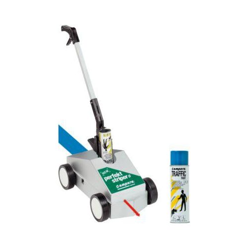 Bodenmarkierer + Markierungsfarbe, blau (RAL 5017)