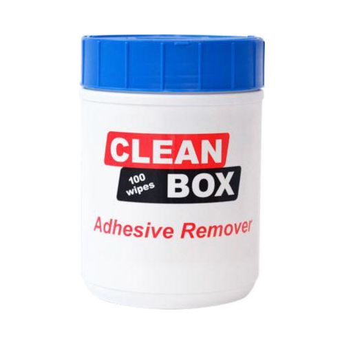 Leiterplatten-Reiniger CLEAN BOX Adhesive Remover, 100 Tücher in Zupfdose, f. Industrie-Anwendung