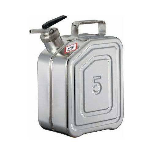 Dosierkanister, Edelstahl 1.4301, 5 l, B 130 x T 200 x H 310 mm, drehbarer Feindosierer, Belüftung