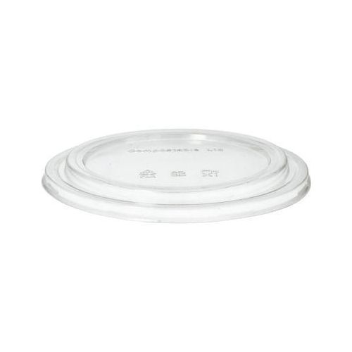 Deckel Papstar pure, Ø 184 mm, für Salatschalen (1300 ml), 50 Stk., biologisch abbaubar, nachwachsende Rohstoffe, PLA, transparent