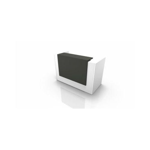 Theke Spezia, gerade, B 1660 x T 880 x H 1130 mm, weiß/grau