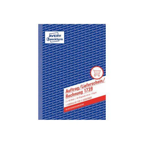 Avery Zweckform Auftrag Lieferschein Rechnung Nr. 1739