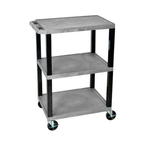 Kunststoff-Mehrzweckwagen, 3 Etagen, grau