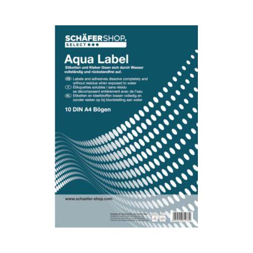 Schäfer Shop Genius Wasserlösliche Etiketten 48,3 x 16,5 mm