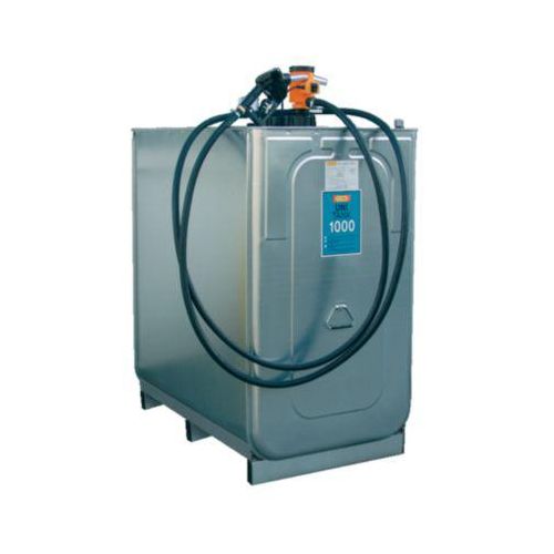 Dieseltankanlage CEMO mit UNI-Tank, TW-Kupplung, 230 V Elektropumpe, 50 l/min, B 1660 x T 2370 x H 1590 mm, 3 Tanks à 1000 l