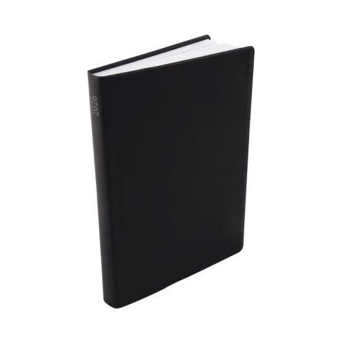 Handwerkerkalender Korsch 2026, A6, 336 Seiten, karierte Tagesübersicht, Kalendarium für D/GB/F/I, Sonn-/Feiertage rot, B 105 x H 148 mm, PVC-schwarz