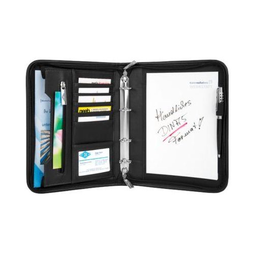 WEDO Konferenzmappe Elegance, DIN A5, Kunstleder/Nylon, schwarz