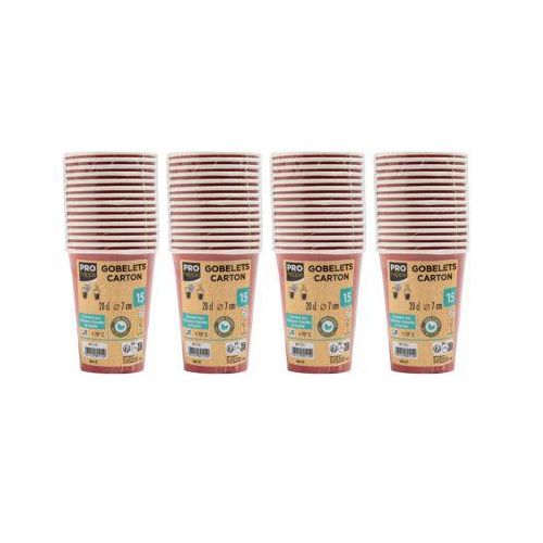 Pappbecher ProNappe, Inhalt 0,2 l, besonders stabil, ohne Kunststoffzusätze, Ø 75 x H 175 mm, recycelbarer FSC®-Karton, rot, 60 Stück