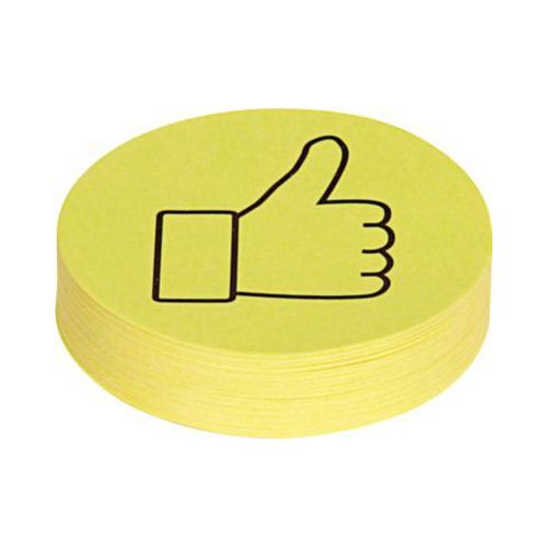 Maul Moderationskarten Daumen, f. Meinungsabfragen/Stimmzettel, 100 Stück