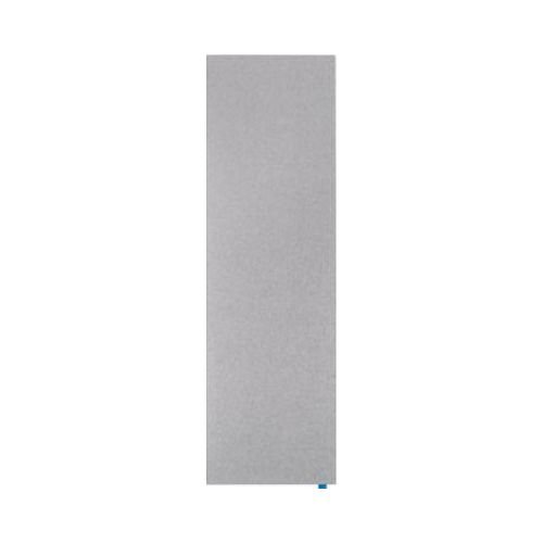Akustik-Pinboard Wall Up, Absorptionsklasse B, Stärke 20 mm, Textil & Recycling-PET, grau, B 595 x H 2000 mm