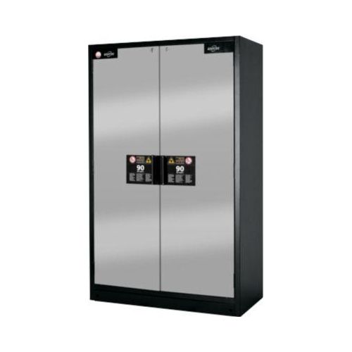 Sicherheitsschrank Typ 90 Asecos Q-CLASSIC-90, B 1200 mm, 6 Auszüge, asecos Silber