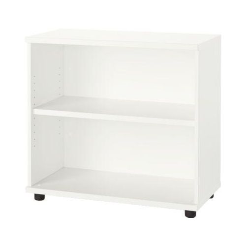 Schäfer Shop Select Anstellregal, aus Holz, 2 Fachböden, B 800 mm x T 421 x H 750 mm, weiß