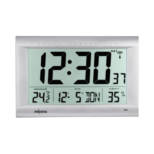 Funk-Digitalwanduhr DCF 77 mit LC-Display